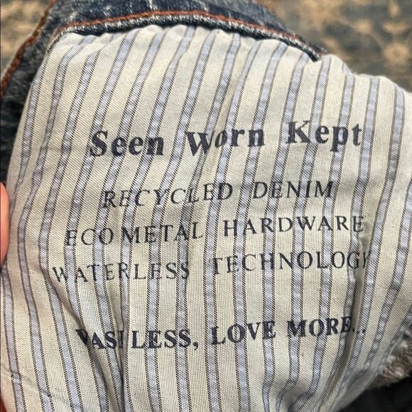 Anthropologie SWK See Worn Kept The Girlfriend Distressed Classic Denim Jeans - Picture 14 of 16